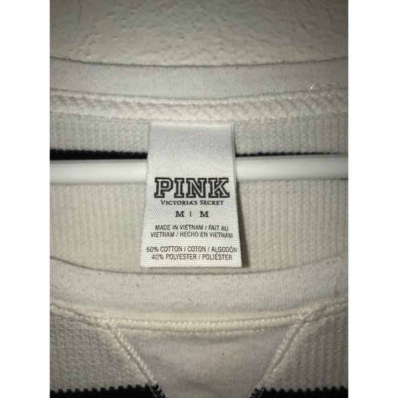 Pink by Victoria Sectet Long Sleeve Pullover Woman’s Top Shirt Size Medium - Picture 6 of 6